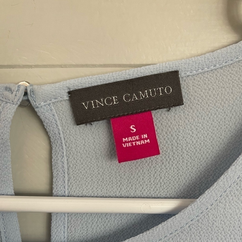 Vince Camuto | Semi Sheer Long Sleeve Blouse Size Small - Picture 5 of 12